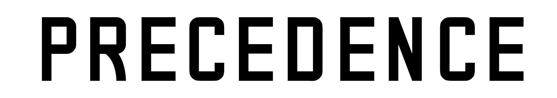 Precedence